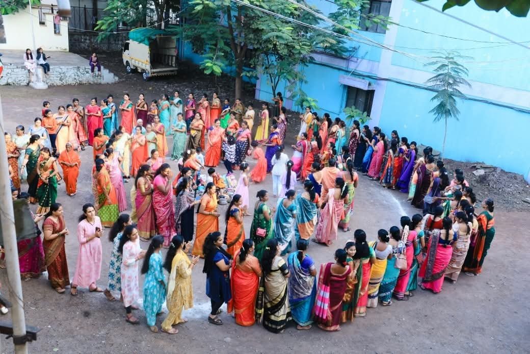 परंपरेचा साज – इचलकरंजीत भाजप महिला मोर्चातर्फे पारंपरिक हादगा उत्सव उत्साहात साजरा